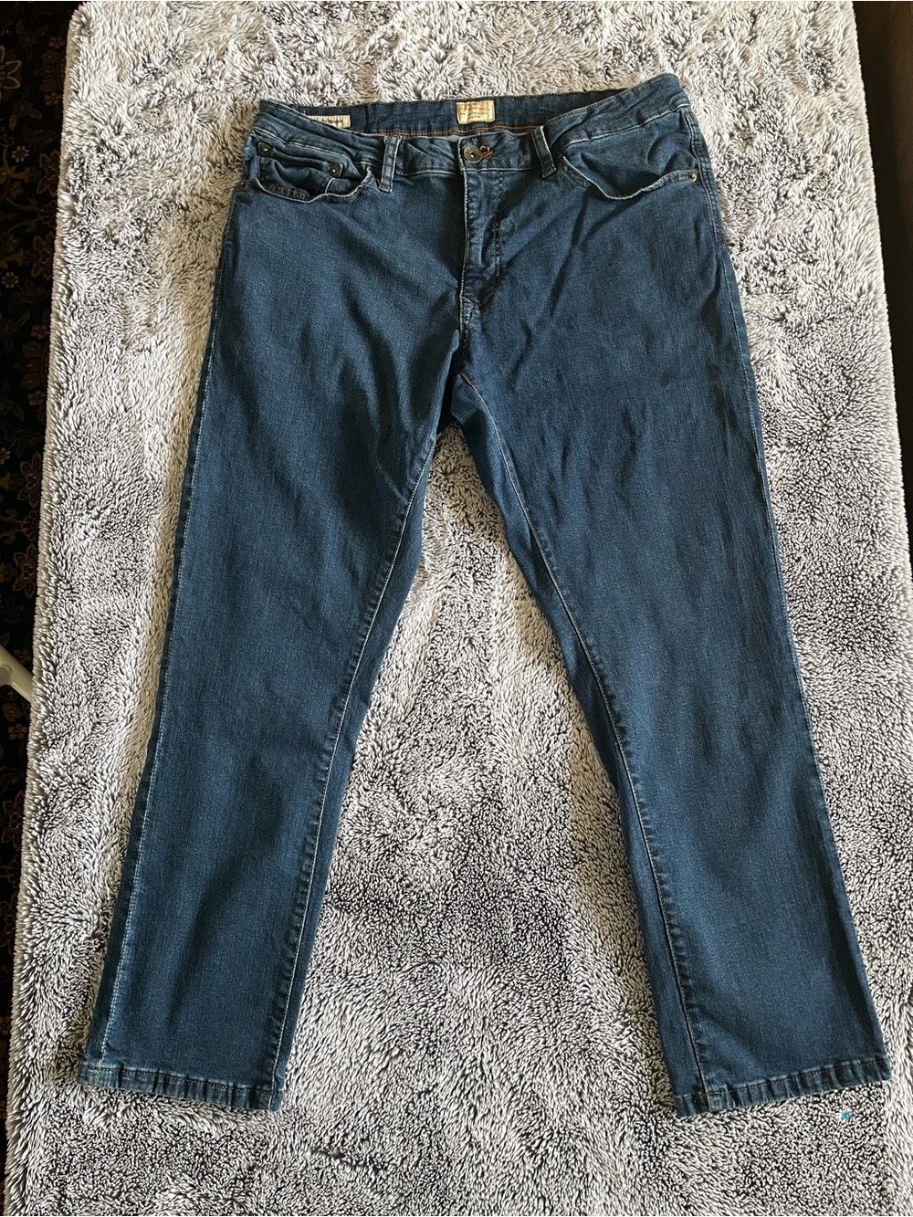 Weatherproof Stretch Men's Vintage Straight Jeans in Indigo Blue